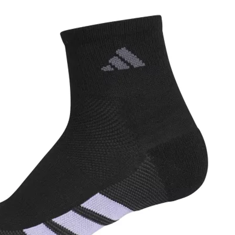 adidas All Day Training Womens Multi-Pack 3 Pair Quarter Ankle Socks