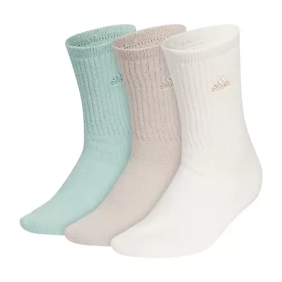 adidas Cozy Comfort Cushion Womens 3 Pair Crew Socks
