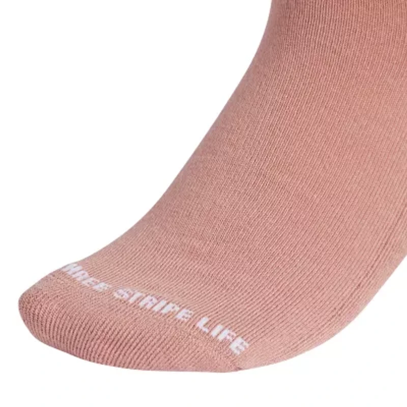 adidas Cushion Sport Womens Multi-Pack 3 Pair Quarter Ankle Socks