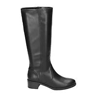 Easy Street Womens Tucker Plus Extra Wide Calf Stacked Heel Riding Boots