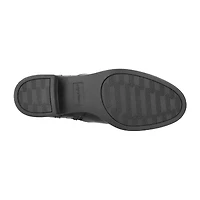 Easy Street Womens Tucker Plus Extra Wide Calf Stacked Heel Riding Boots