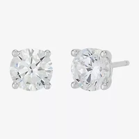 DiamonArt® White Cubic Zirconia 14K Gold Over Silver Round 2-pc. Jewelry Set