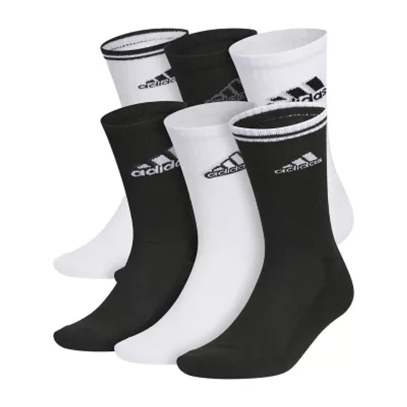 adidas Cushion Mix Mens 6 Pair Crew Socks