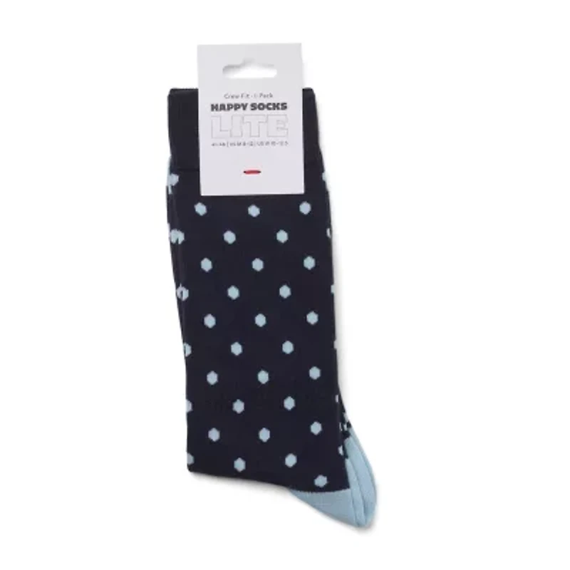Happy Socks LITE Mini Dot Mens 1 Pair Crew Socks