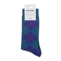 Happy Socks LITE Argyle Mens 1 Pair Crew Socks
