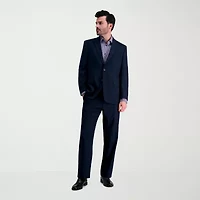 Haggar JMH Herringbone Mens Stretch Fabric Classic Fit Flat Front Suit Pant