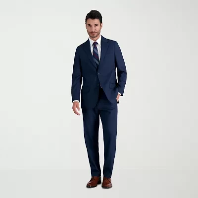 Haggar JMH Tailored Prominent Twill Mens Stretch Fabric Modern Fit Flat Front Suit Pant
