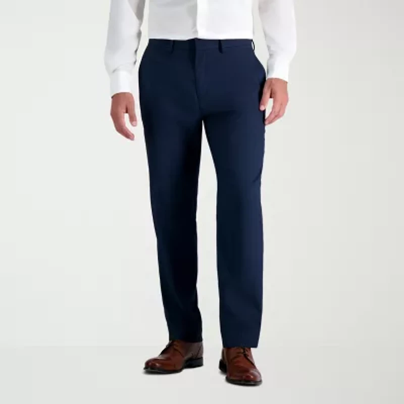 Haggar JMH Tailored Prominent Twill Mens Stretch Fabric Modern Fit Flat Front Suit Pant