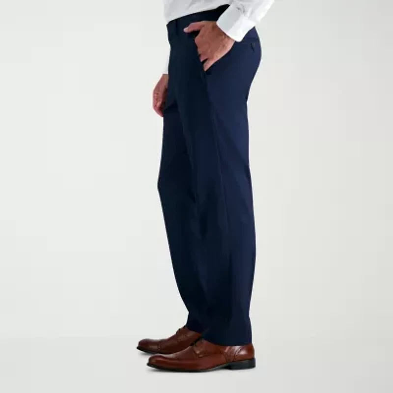 Haggar JMH Tailored Prominent Twill Mens Stretch Fabric Modern Fit Flat Front Suit Pant
