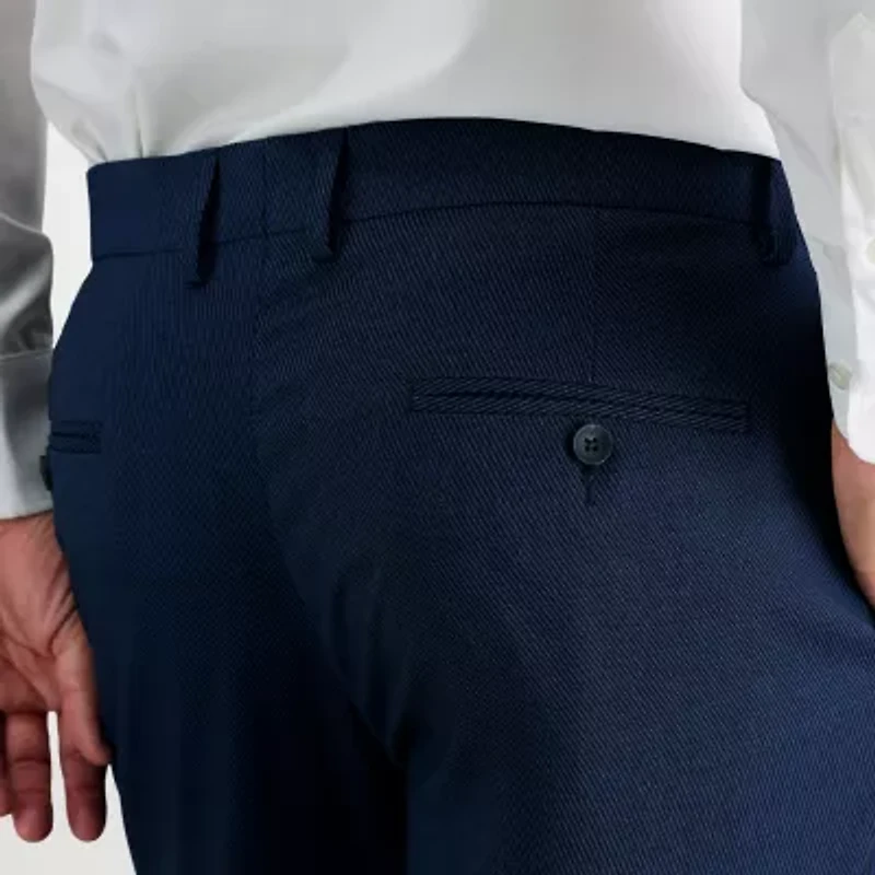 Haggar JMH Tailored Prominent Twill Mens Stretch Fabric Modern Fit Flat Front Suit Pant
