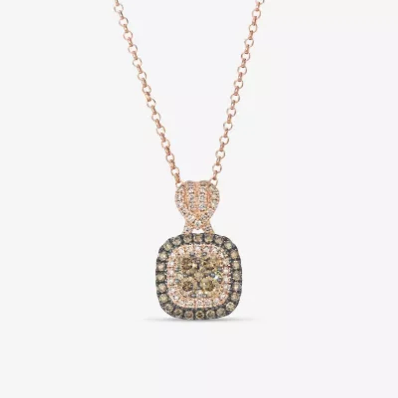 Le Vian® Pendant featuring Chocolate Diamonds® Nude Diamonds™ set in 14K Strawberry Gold