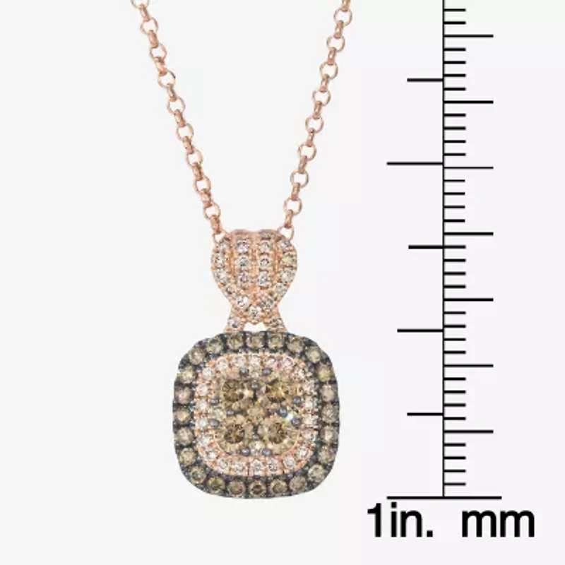 Le Vian® Pendant featuring Chocolate Diamonds® Nude Diamonds™ set in 14K Strawberry Gold®