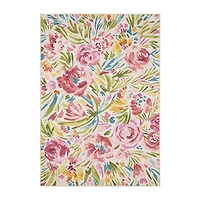 Covington Home Florentina Floral Array Indoor Oudoor Rectangular Area Rug