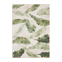 Covington Home Florentina Tropical Palm Indoor Outdoor Rectangular Area Rug