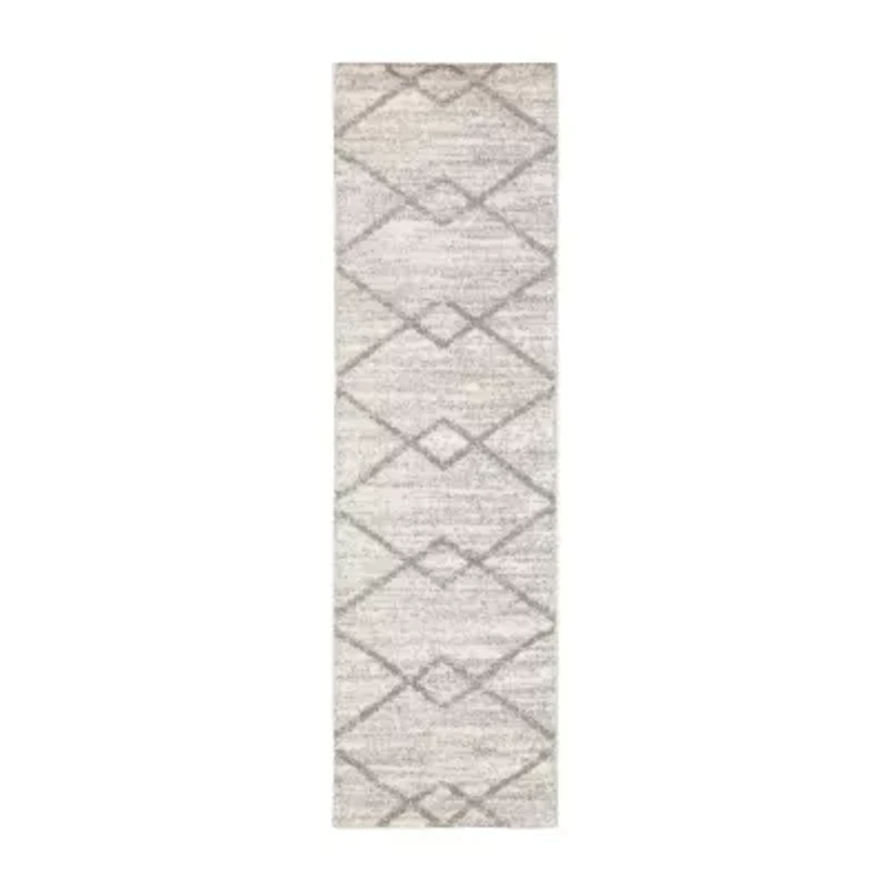Covington Home Vienna Geometric Diamonds 27"X90" Indoor Rectangular Runner