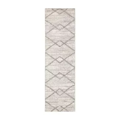 Covington Home Vienna Geometric Diamonds 27"X90" Indoor Rectangular Runner