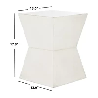Lotem Curved Square Top Accent Table