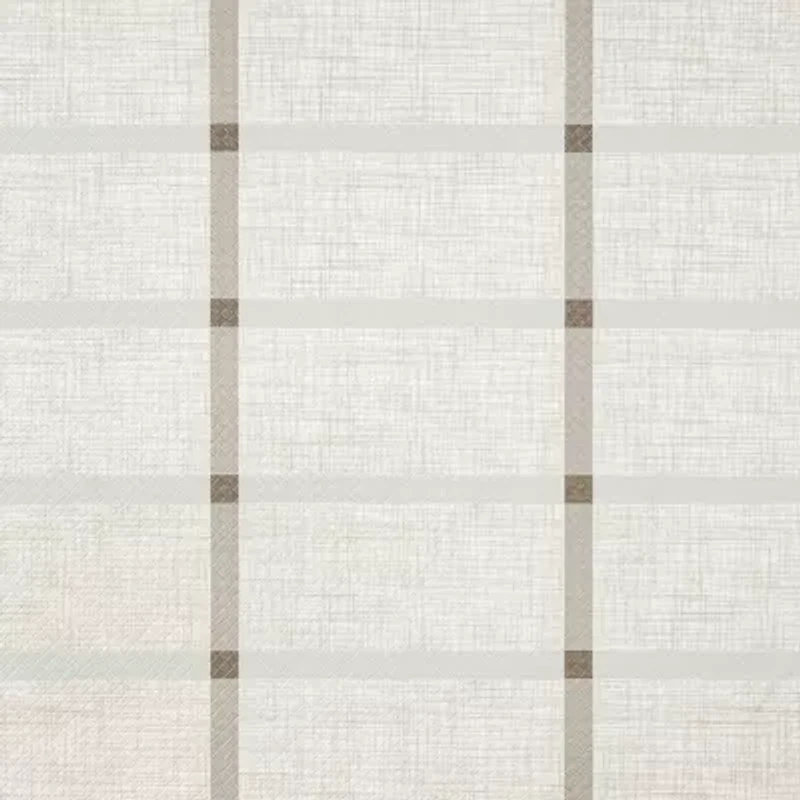 Town And Country Windowpane Stripe 18" X 39" Indoor Rectangular Kitchen Mat
