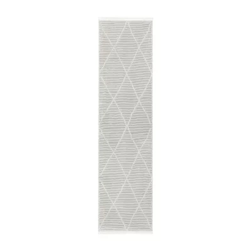 Town And Country Tretta Diamond 12" X 84" Indoor Rectangular Runner