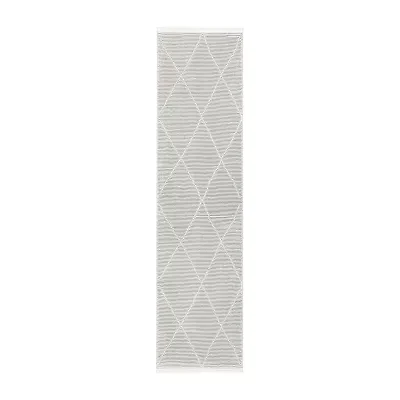 Town And Country Tretta Diamond 12" X 84" Indoor Rectangular Runner