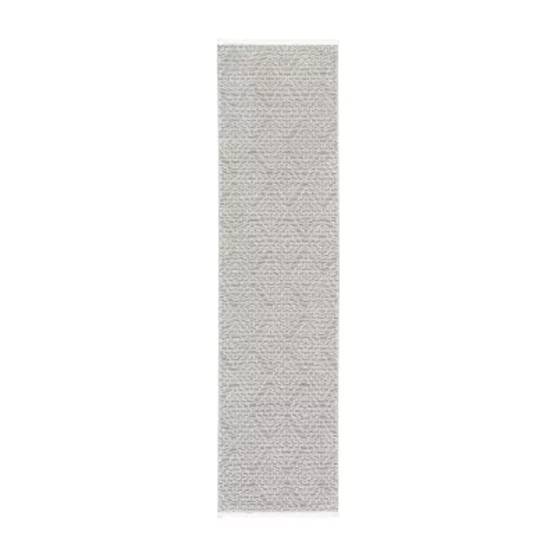 Town And Country Tretta Geometric 12" X 84" Indoor Rectangular Runner