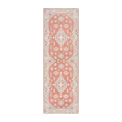 Town And Country Livie Medallion Washable 24" X 72" Indoor Rectangular Runner