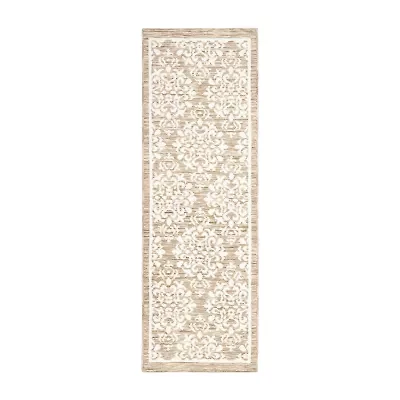 Town And Country Walker Medallion Washable 24" X 72" Indoor Rectangular Runner