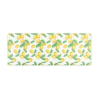 Martha Stewart Lots Of Lemons Floral Indoor Rectangular Kitchen Mat