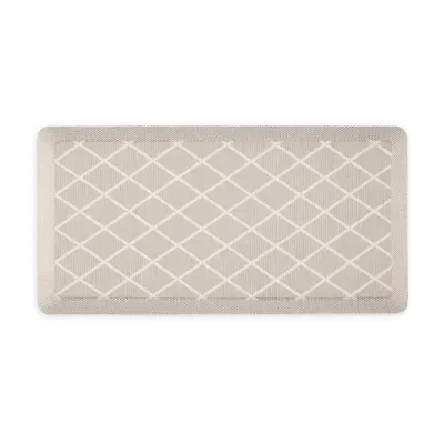 Martha Stewart Miles Air Diamond Indoor Rectangular Kitchen Mat