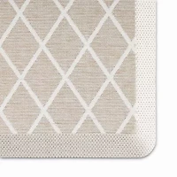 Martha Stewart Miles Air Diamond Indoor Rectangular Kitchen Mat