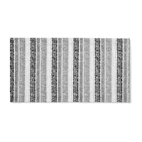 Martha Stewart Ticking Air 20" X 36" Stripe Indoor Rectangular Kitchen Mat