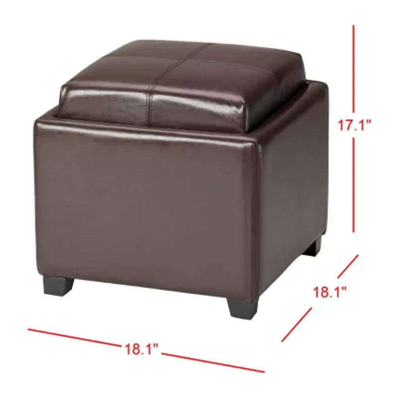 Harrison Tray Storage Ottoman