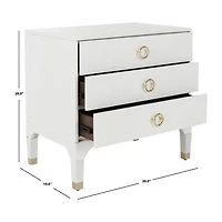 Lorna 3-Drawer Nightstand