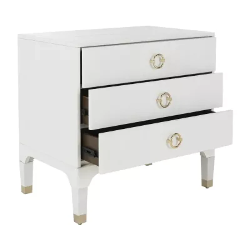 Lorna 3-Drawer Nightstand