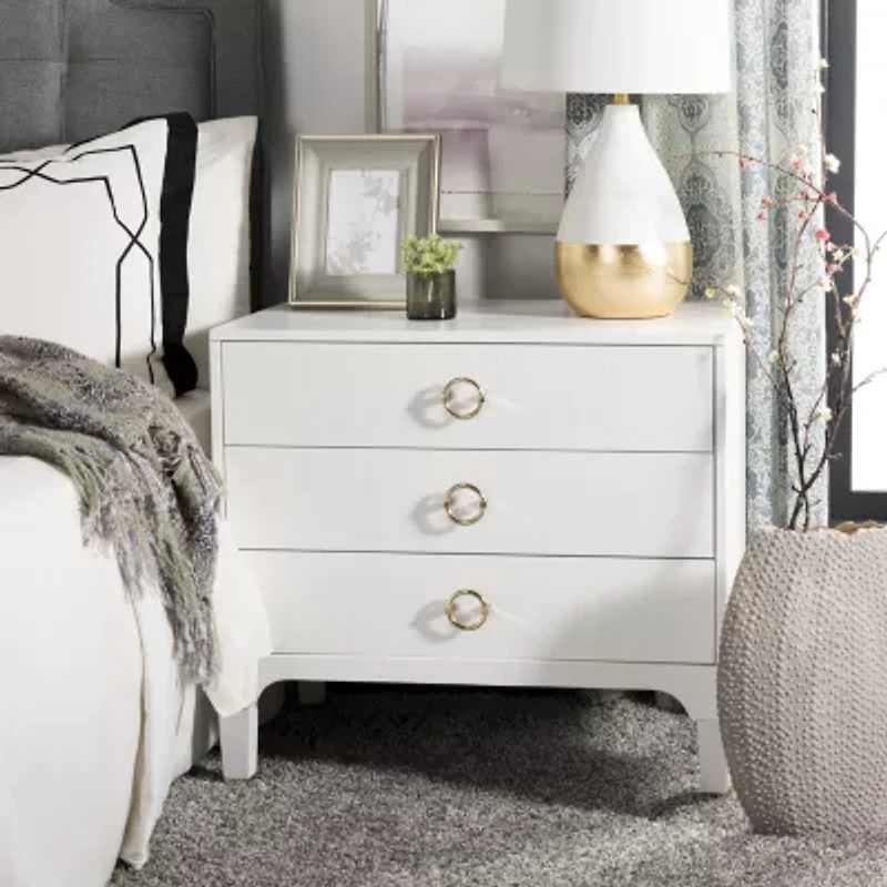 Lorna 3-Drawer Nightstand