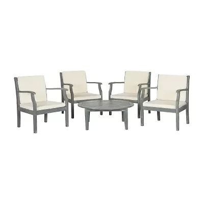 Safavieh Anaheim Patio Collection 5-pc. Conversation Set Weather Resistant