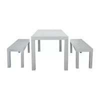 Dario Patio Collection 3-pc. Weather Resistant Rectangular Dining Set