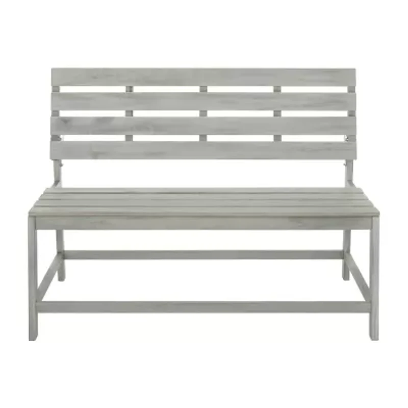 Ruben Natural Wood Patio Bench