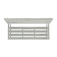 Ruben Natural Wood Patio Bench