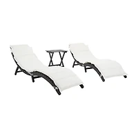 Pacifica 3-pc. Patio Lounge Set