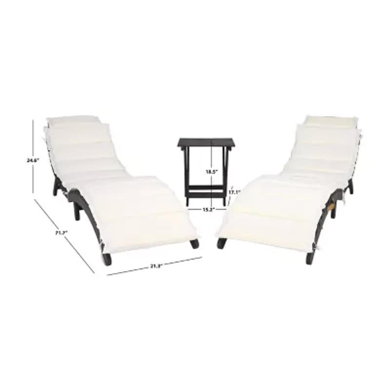 Pacifica 3-pc. Patio Lounge Set