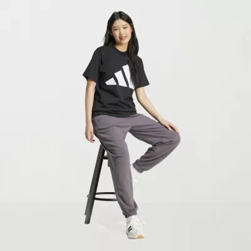 adidas Womens Crew Neck Short Sleeve Active T-Shirt