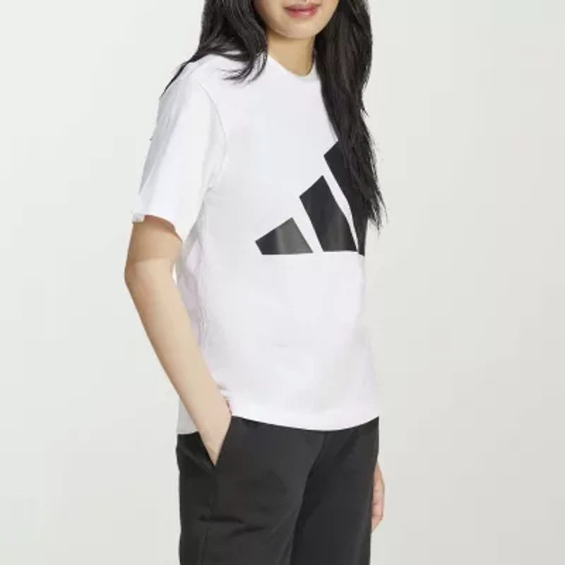 adidas Womens Crew Neck Short Sleeve Active T-Shirt