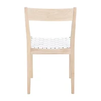 Eluned Dining Chair with Basket Woven Seat - Set of 2