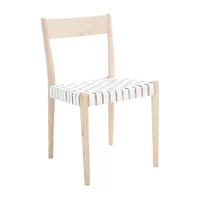 Eluned Dining Chair with Basket Woven Seat - Set of 2