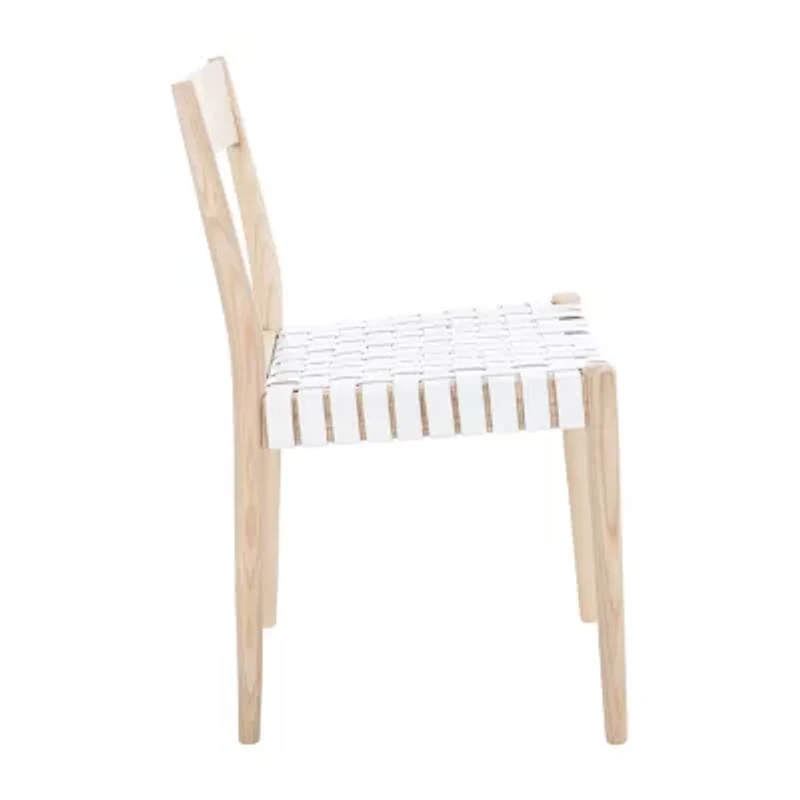 Eluned Dining Chair with Basket Woven Seat - Set of 2