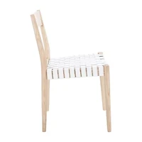 Eluned Dining Chair with Basket Woven Seat - Set of 2