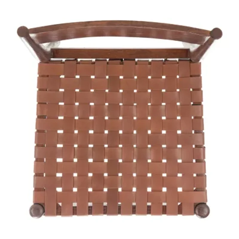 Eluned Dining Chair with Basket Woven Seat - Set of 2