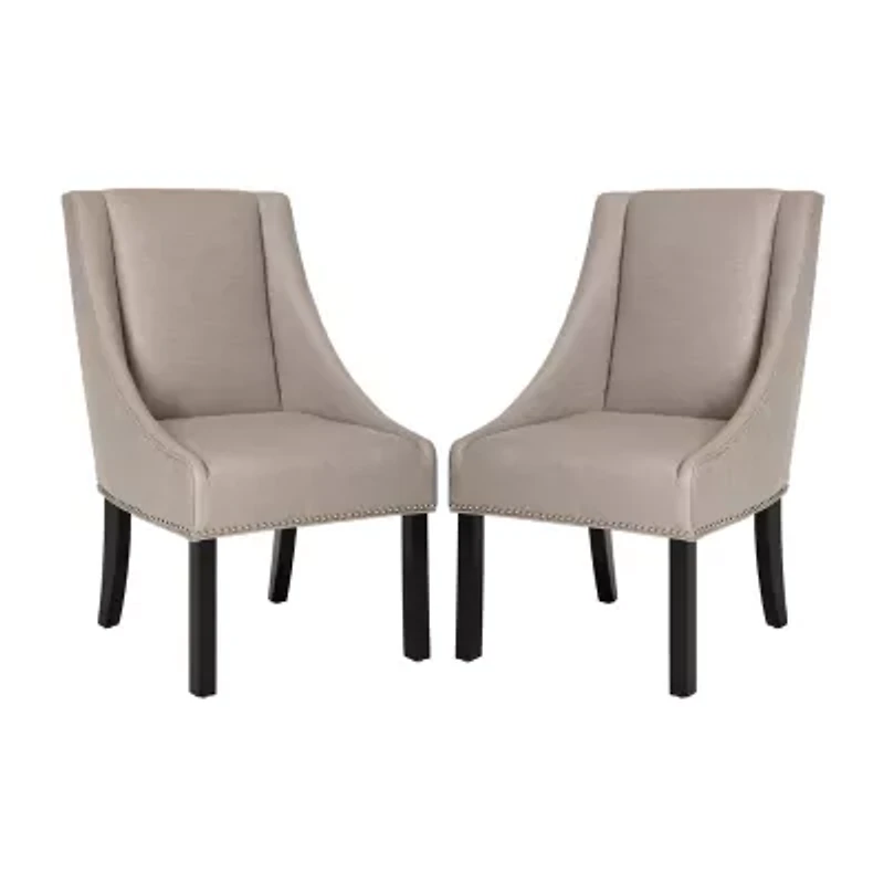 Safavieh Morris Dining Collection 2-pc. Upholstered Tufted Chair