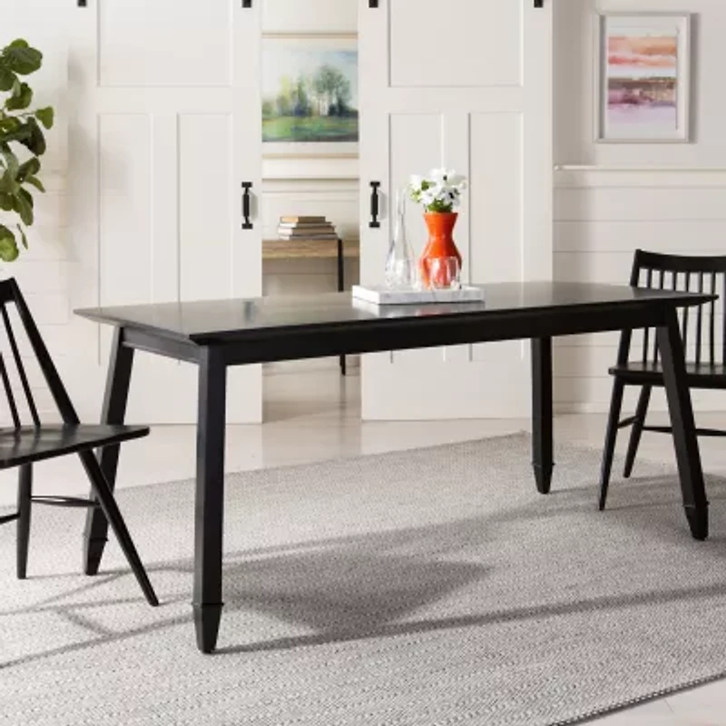 Brayson Collection Rectangular Wood-Top Dining Table